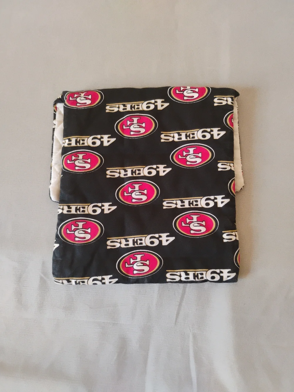 San Francisco 49ers Black Logo Foldover Clutch